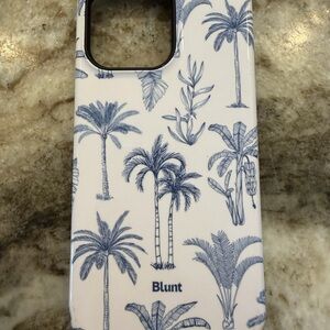 Blunt Tropic Blue Palm Tree Phone Case IPhone 14 Pro Max